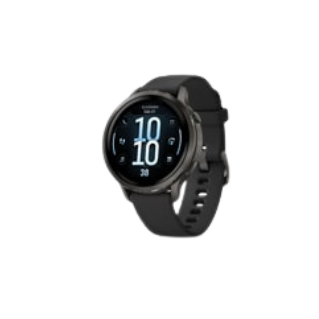 Garmin Venu 4 - 41mm Plata Correa Silicona Negra