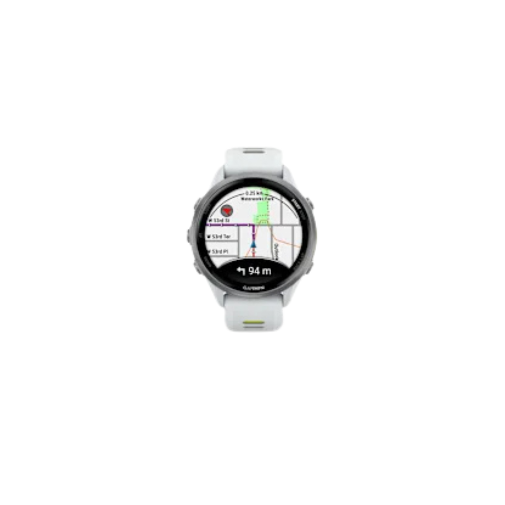 Garmin Forerunner 970 - Titanio Blanco Piedra y Amarillo