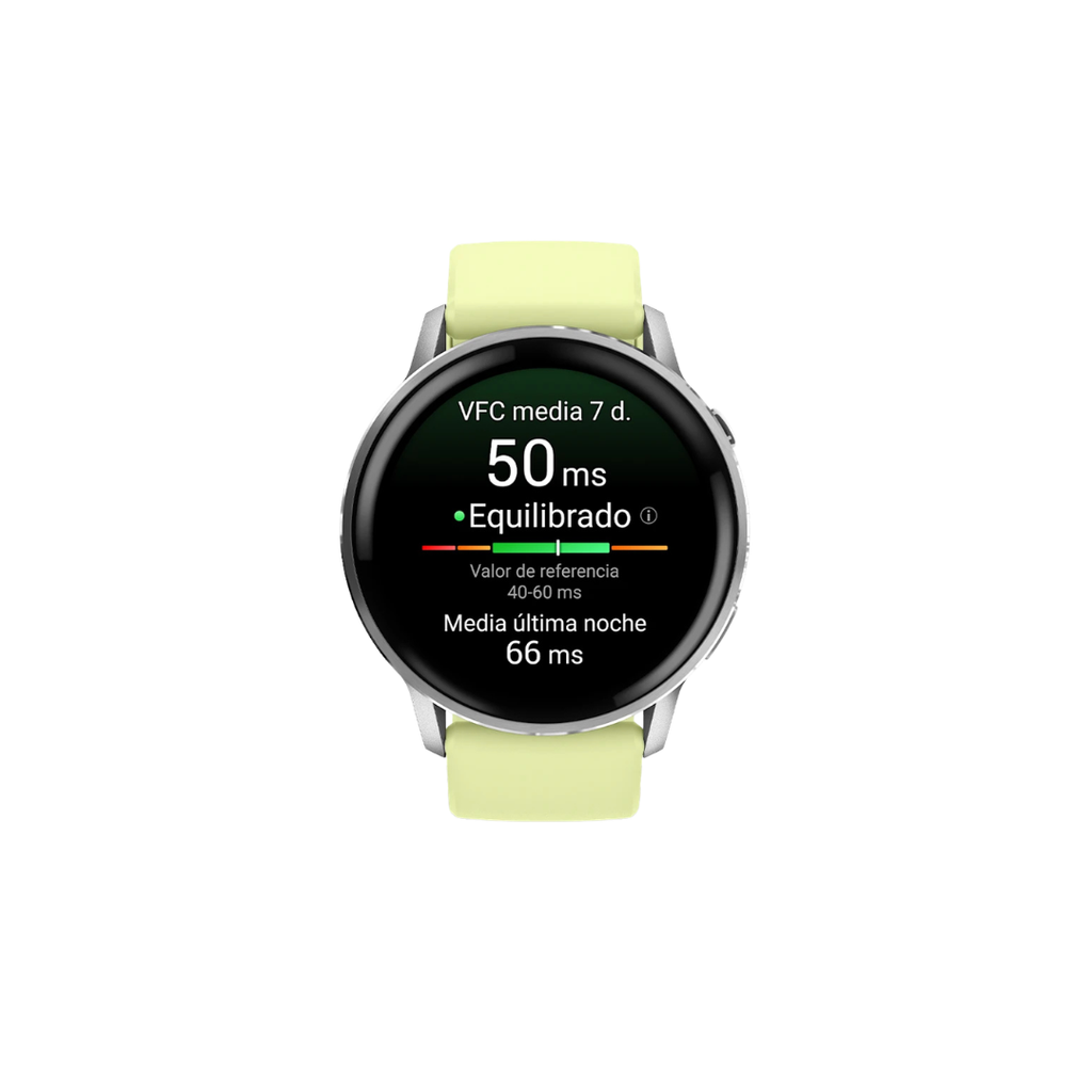 Garmin Venu 4 - 45mm Bisel Plata Correa Silicona Amarilla