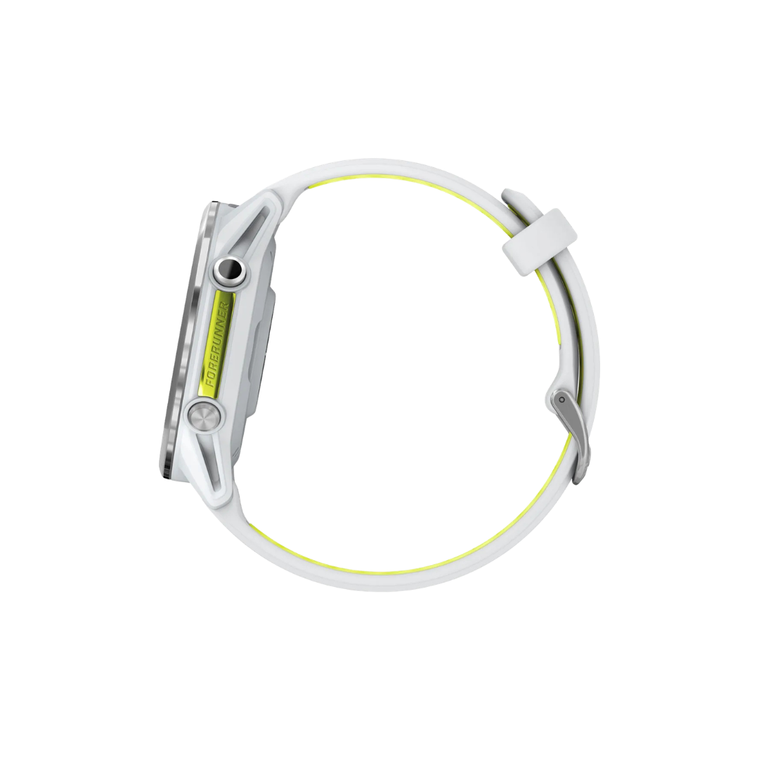 Garmin Forerunner 970 - Titanio Blanco Piedra y Amarillo