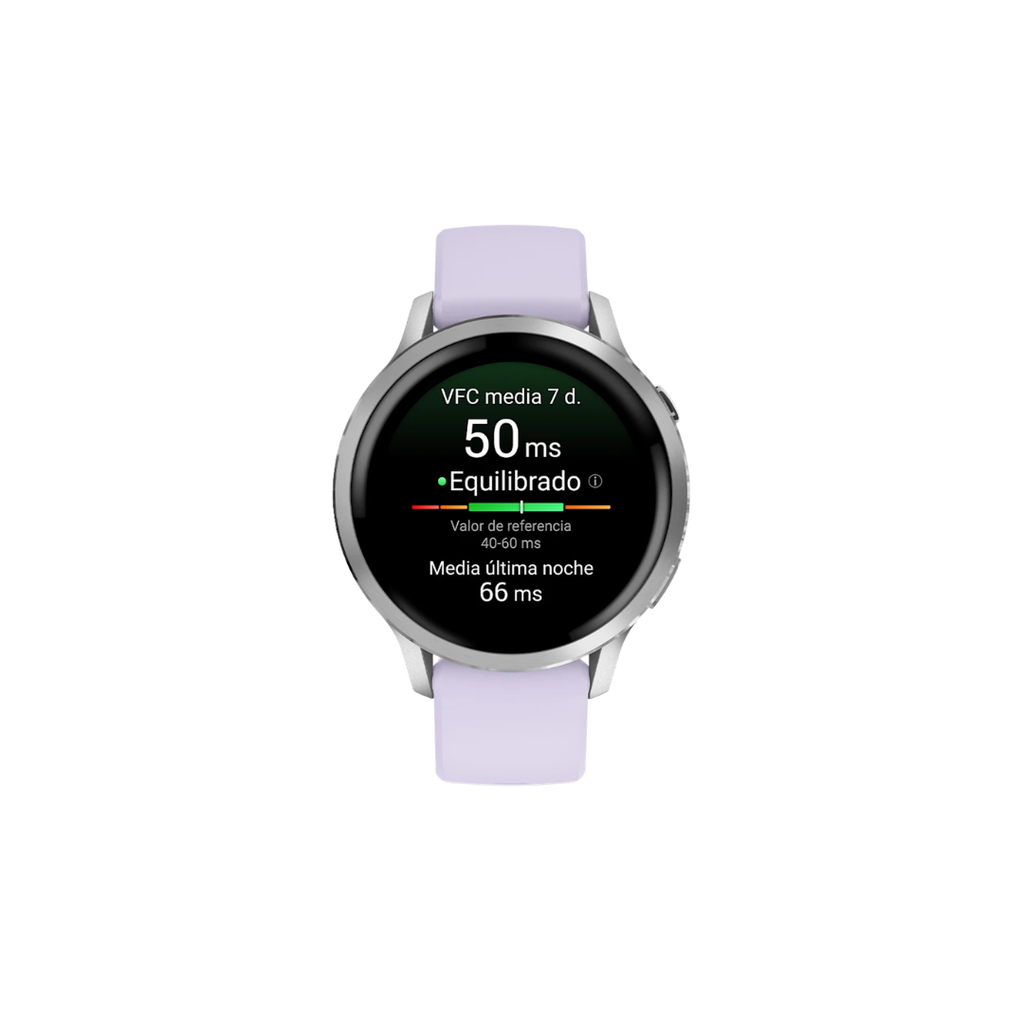 Garmin Venu 4 - 41mm Plata Correa Silicona Lila