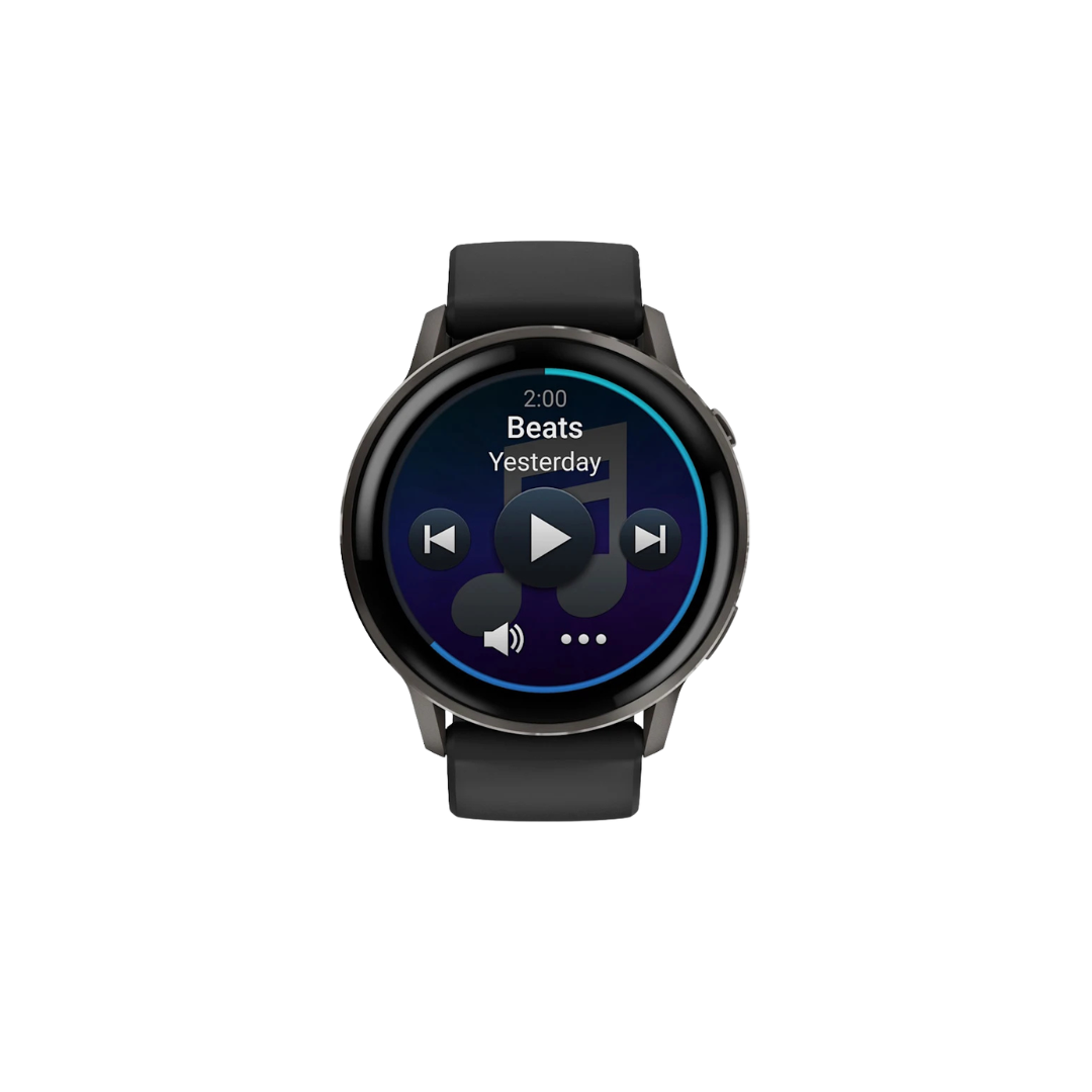 Garmin Venu 4 - 41mm Plata Correa Silicona Negra